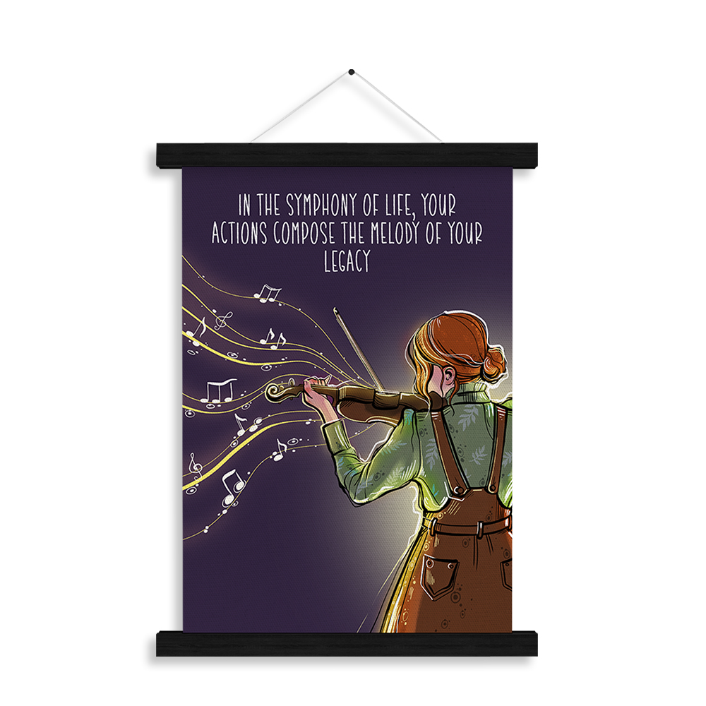 In the Symphony of Life — "In the symphony of life, let your heart compose the melody" — Dream Collection affirmation wall art by Inner Peace Art