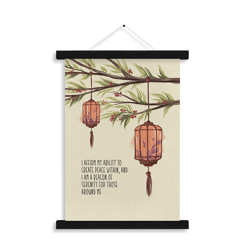 I Affirm My Ability — "I affirm my ability to create a life of serenity and purpose" — Serenity Collection affirmation art