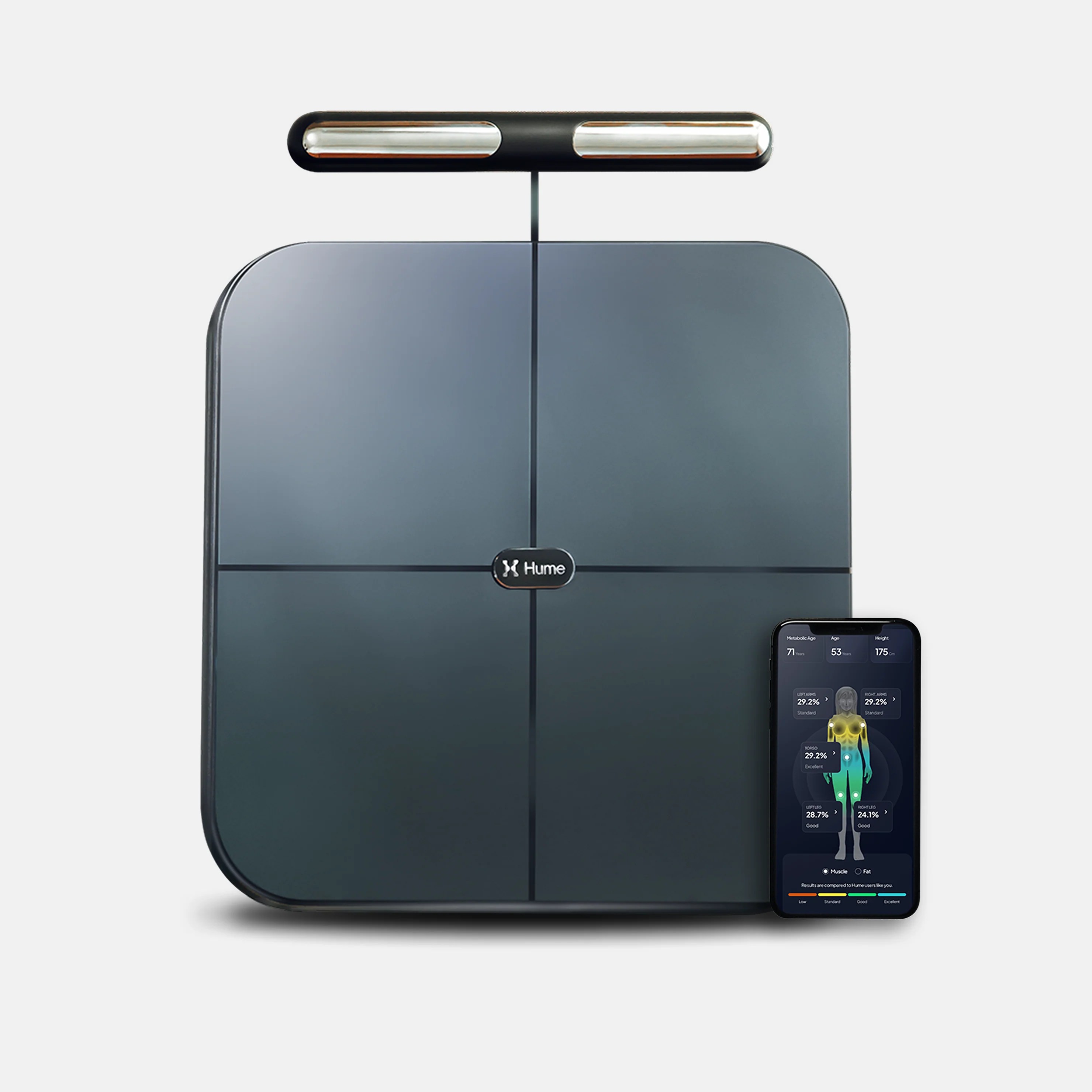 Hume Body Pod - Clinical-grade body composition analyzer with companion app