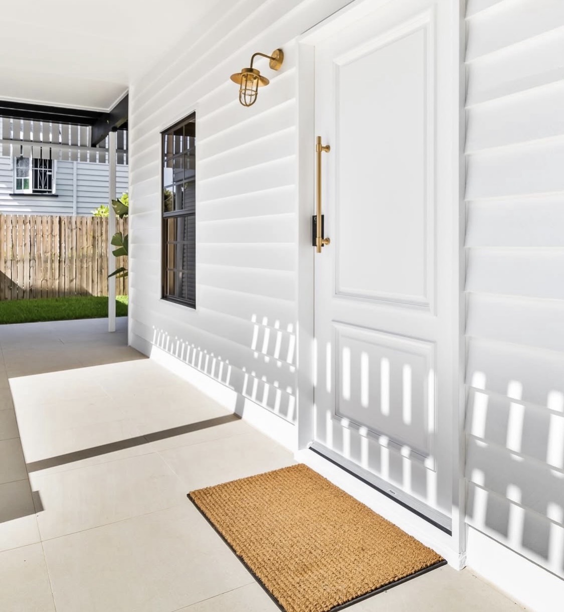 Crisp White Exterior Repaint