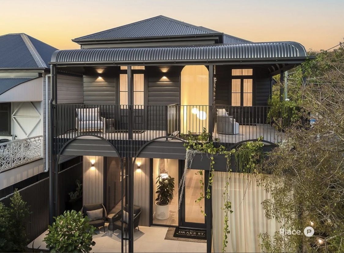 Two-Storey Black Facade