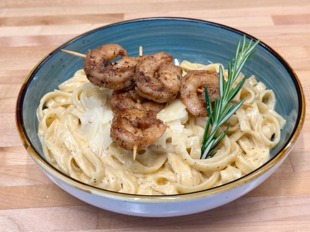 Fettuccine Alfredo Shrimp