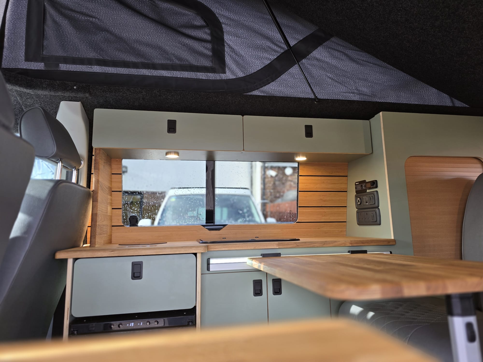 Sage Green Kitchen & Oak Worktops