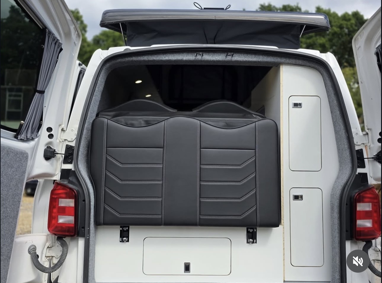 Rear View - Leather Bed