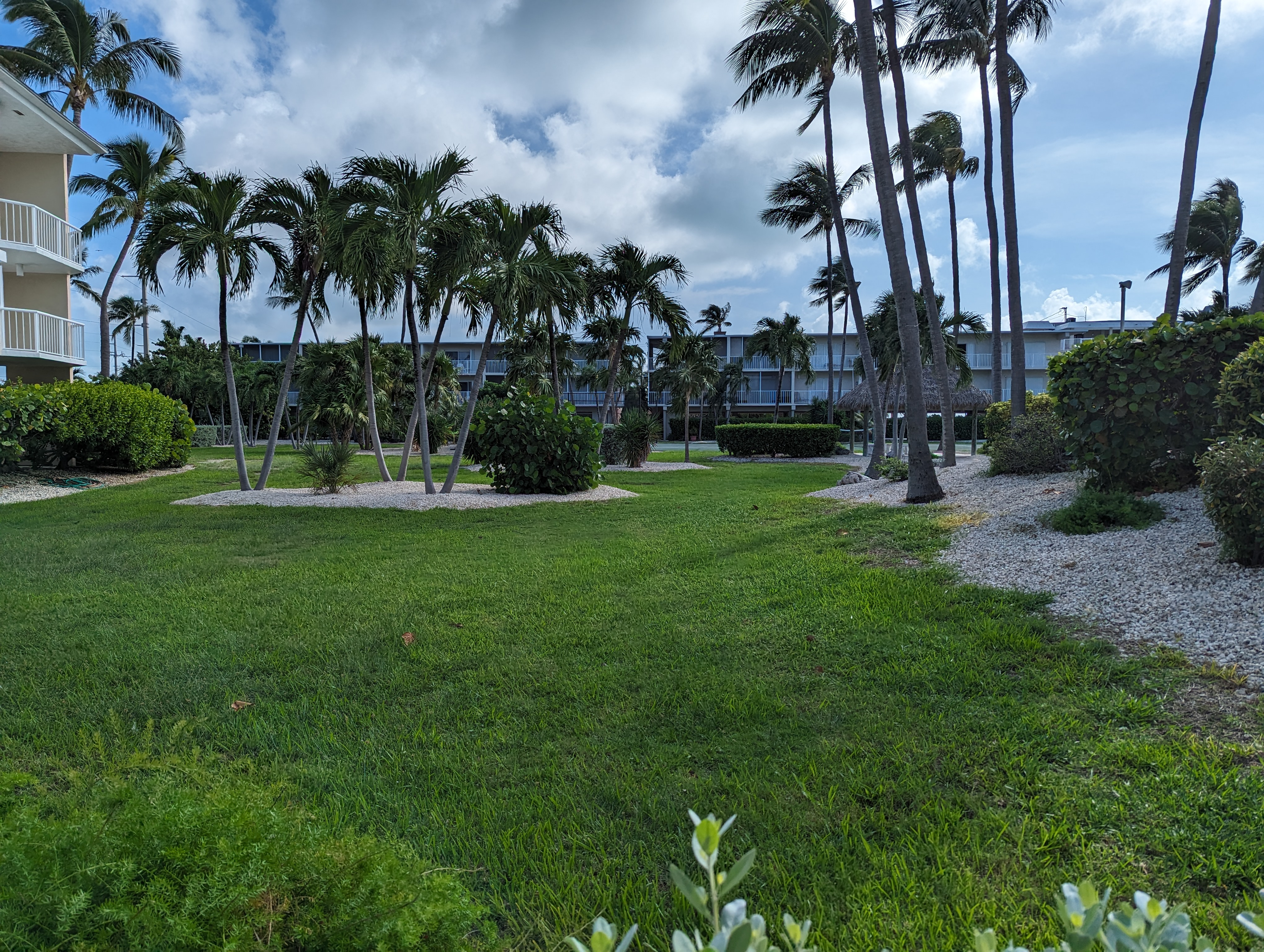 Private fishing pier with boat mooring at Long Key Beach Florida Keys