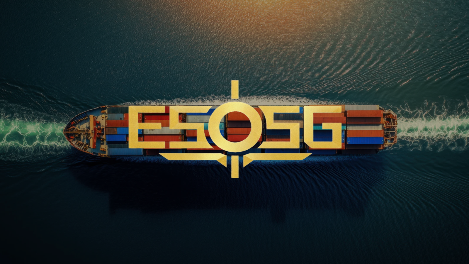 ESOSG — Container ship navigating international waters