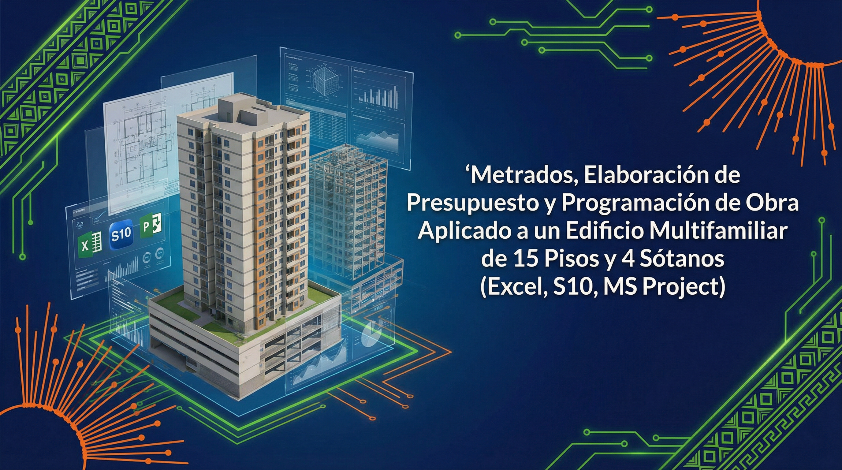 Metrados, Elaboración de Presupuesto y Programación de Obra - Edificio Multifamiliar 15 Pisos y 4 Sótanos