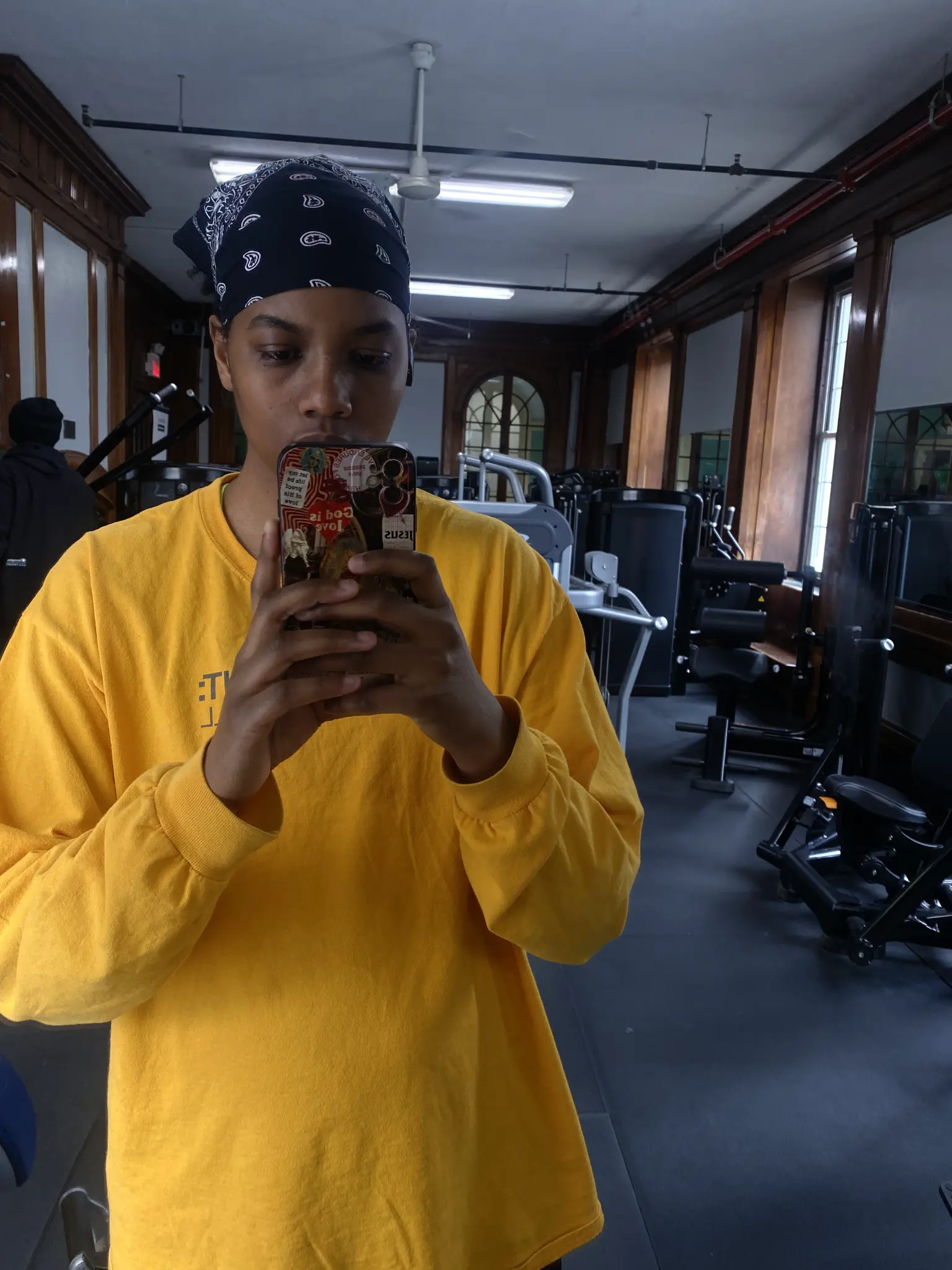 Angel at the gym — post workout