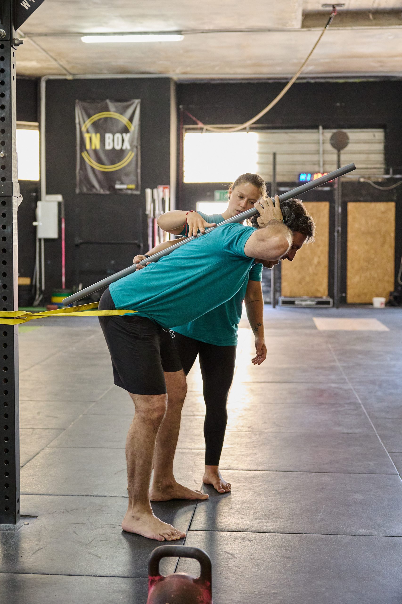 Corrección de movimiento con barra