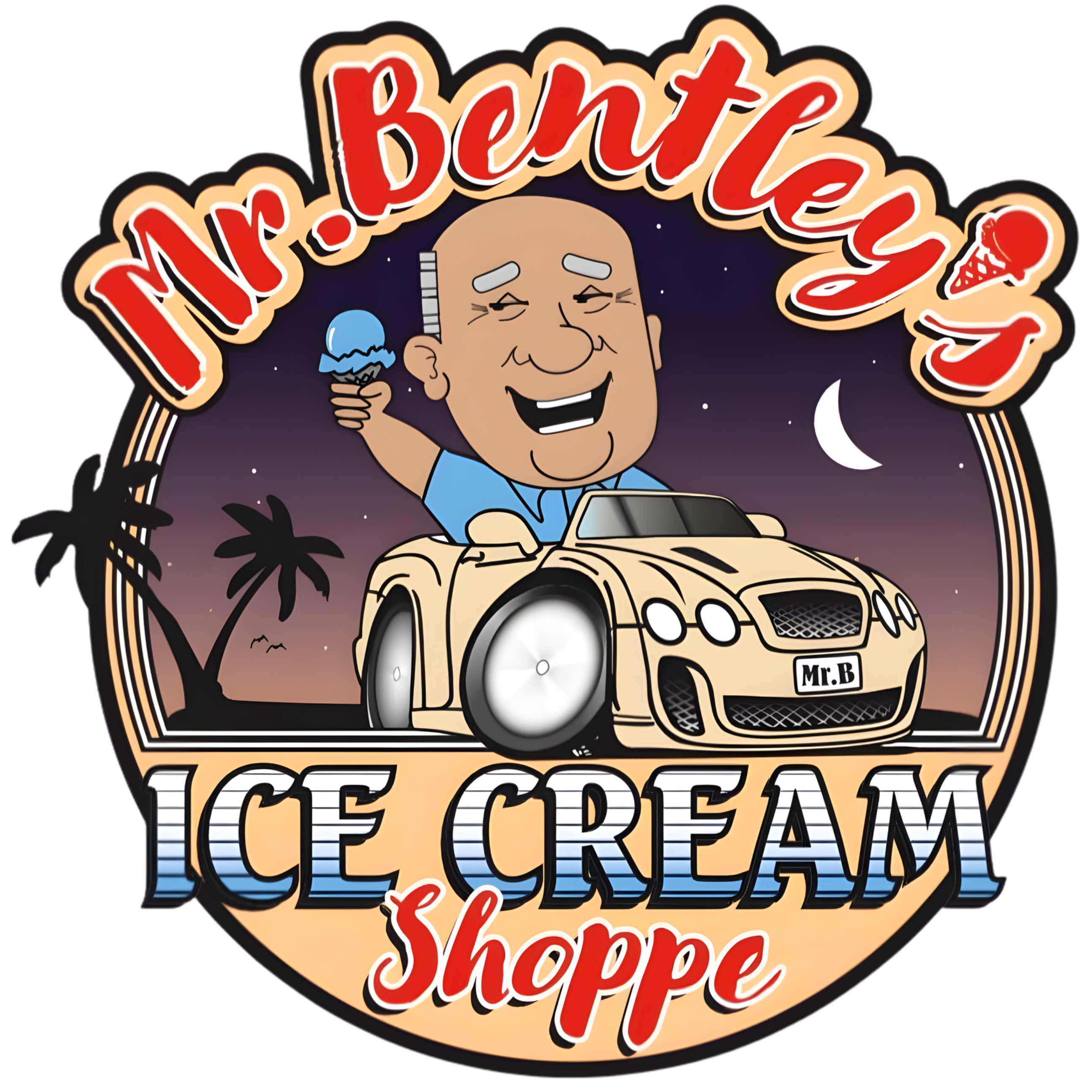 Mr. Bentley's Ice Cream Shoppe Official Logo