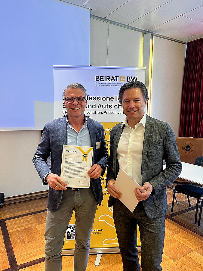 Frank Hummel - Zertifizierter Beirat BW