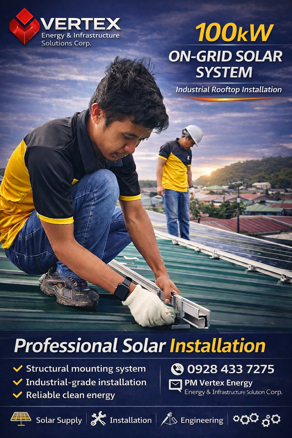 100kW On-Grid Rooftop Solar System