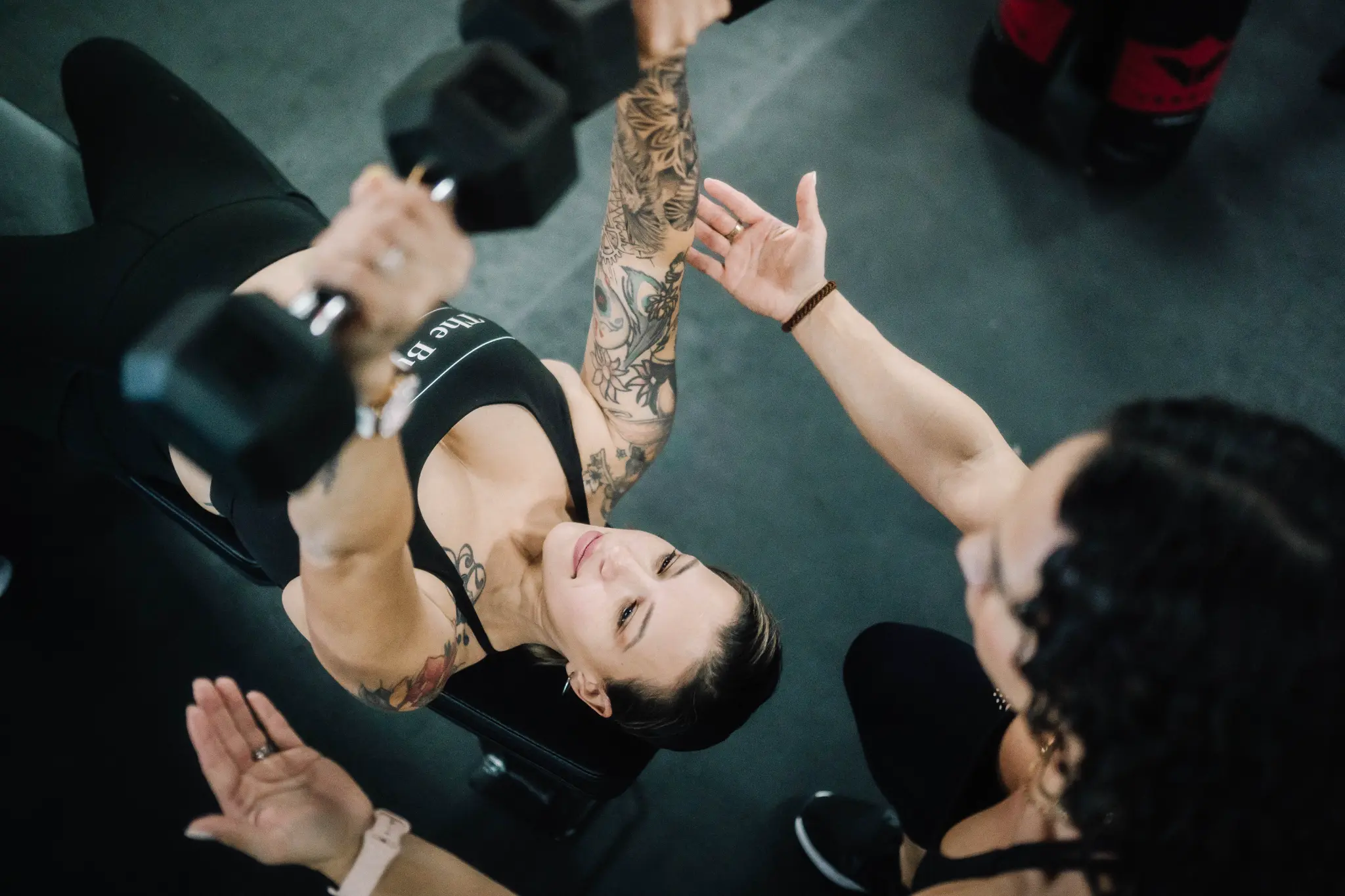 Ashley coaching a client