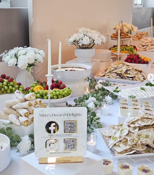 Elegant Dessert Table Setup