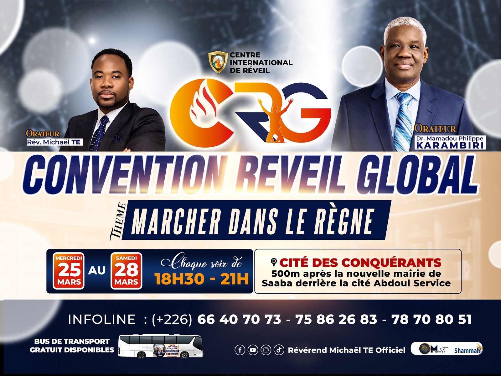 Convention Réveil Global 2026 — Marcher dans le Règne