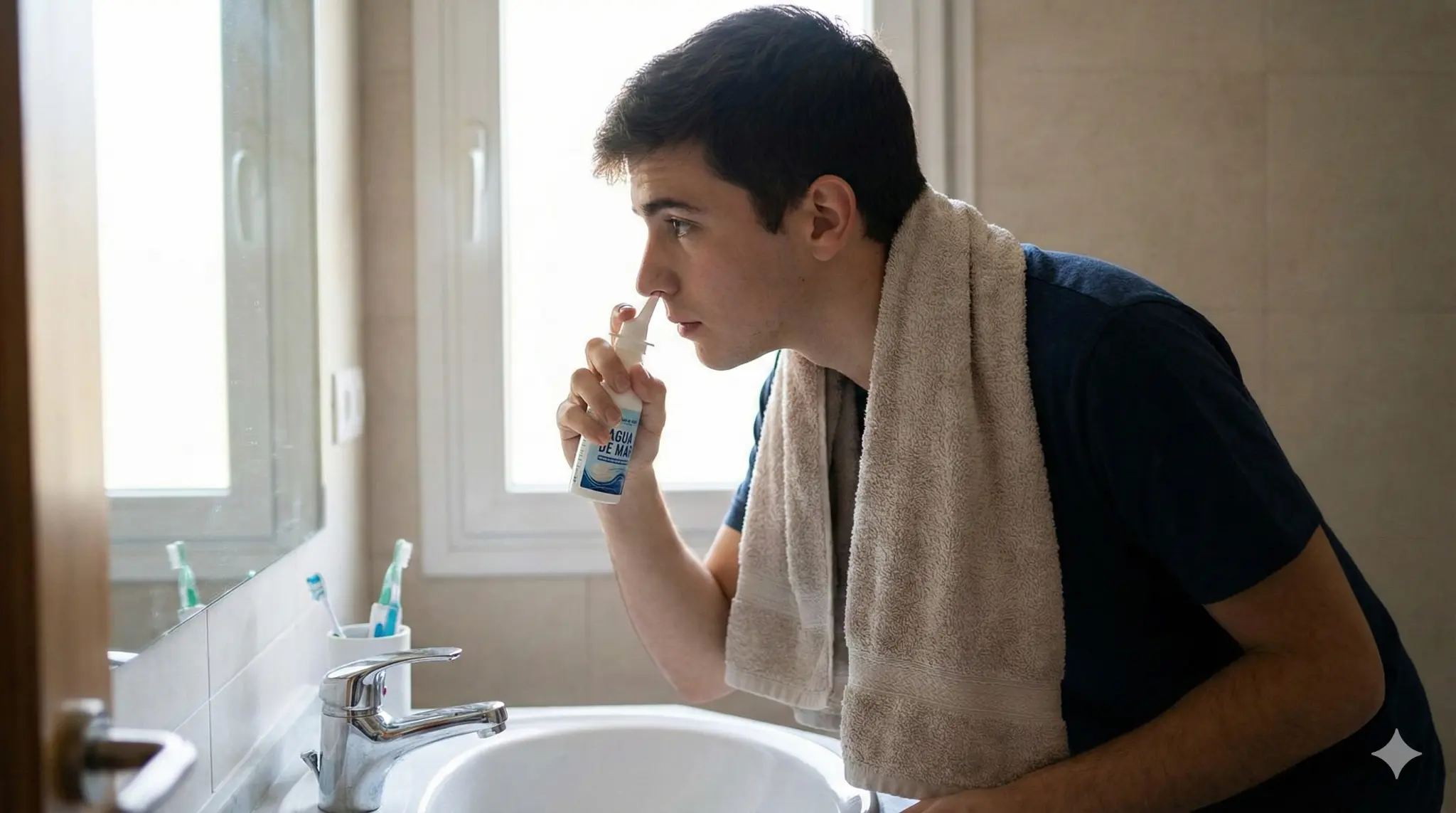 Suero Fisiológico O Agua De Mar: ¿Qué Es Mejor Para Desatascar Tu Nariz?